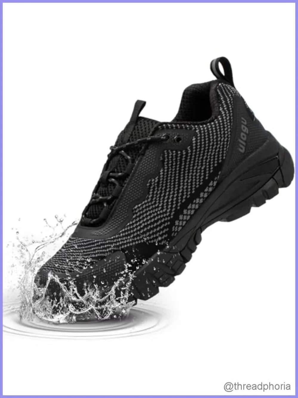 Waterproof Lightweight Non-Slip Work Sneakers Memory Foam Lace-Up